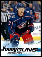 2019-20 Upper Deck Young Guns Andrew Peeke Columbus Blue Jackets