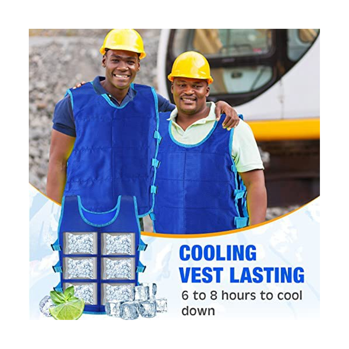 Gilet Rafraîchissant Ice Pack - Pour Homme Et Femme, Idéal Travail En Extérieur Par Grosses Chaleurs