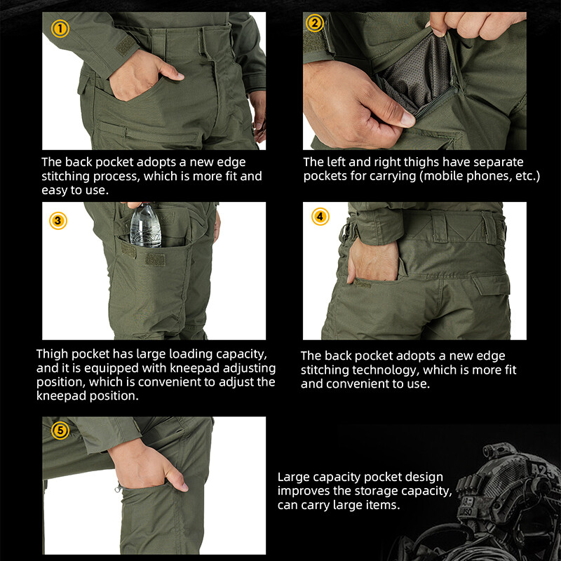 IDOGEAR Pantalon tactique de camouflage de combat pour hommes Version