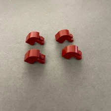 Lego 1609 Scarlet or Brick Red Replacement Parts Pieces Lot of 4