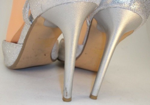 Steve Madden BLAZZE donna US 8M pelle argento cinturino alla caviglia tacco a punta - Foto 5 di 9