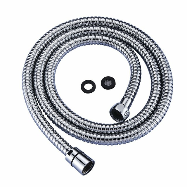 Stainless Steel Shower Hose Universal Replacement 59 Inch (4'11")+Brass