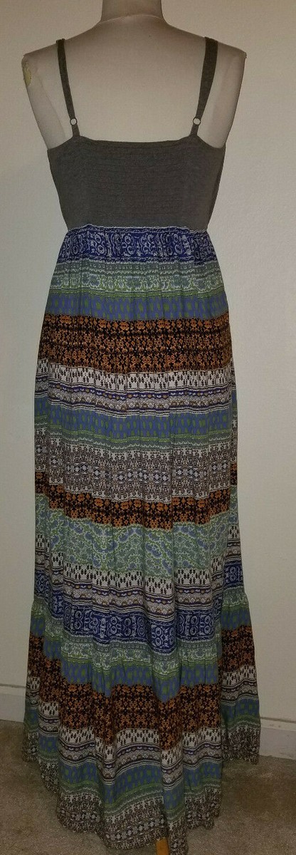 anthropologie lilka maxi dress Anthropologie Lilka Women's Mixed Print Maxi Dress Size Medium