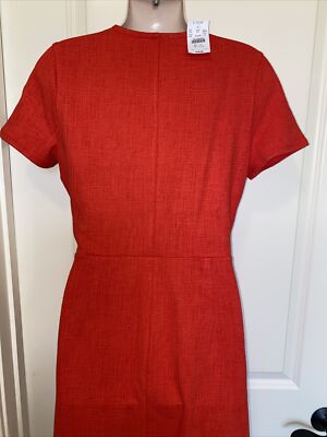 J Crew Dress S Textured Knit Wrap Dress ak924 NWT $79.50 Red Sold Out