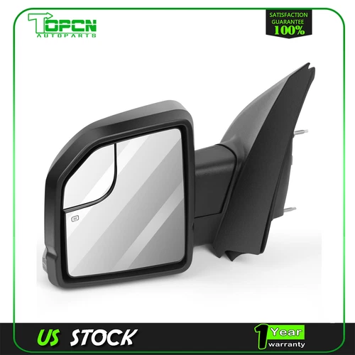 Power Heated Turn Signal For 2015-2020 Ford F-150 Driver Side Mirrors Black
