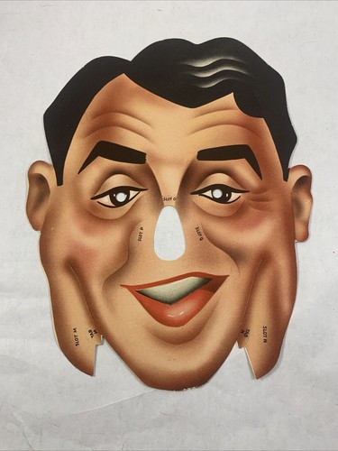 Vintage NBC Norge TV Comic Masks Danny Thomas Jimmy Durante Original Package - Picture 8 of 15