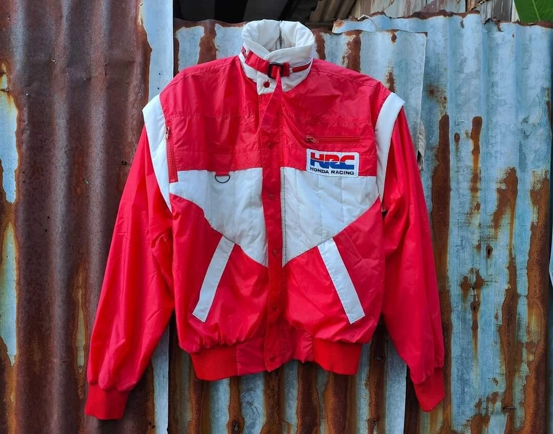 90s レトロ ホンダレーシングHONDA RACINGジャケット Lサイズ 心細く