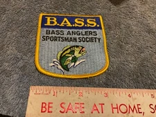 B.A.S.S. Bass Anglers Sportsman Society Fishing Sew On Patch