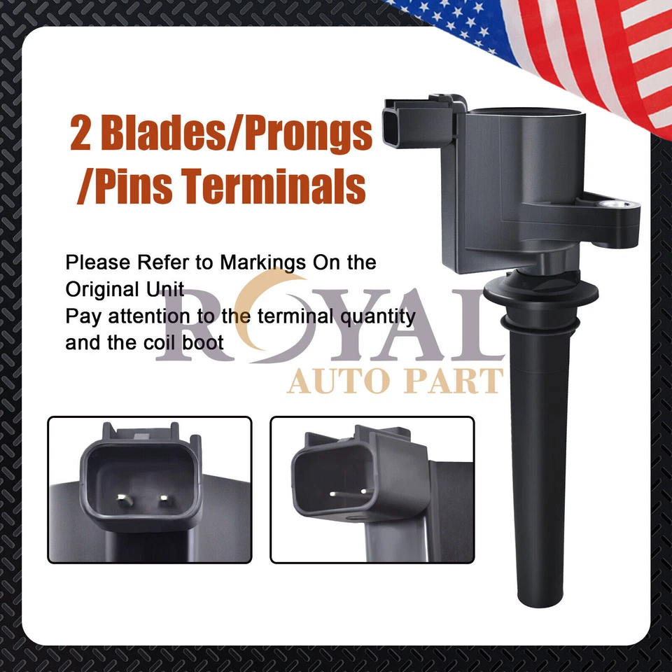 6 Spark Plugs & Ignition Coils Pack FD502 DG500 For Ford Escape Mazda Mercury - Imagem 3 de 4