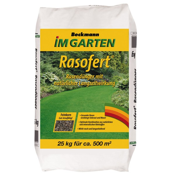 Beckmann Rasofert 25 Kg RasendüNger Mit NatüRlicher Langzeitwirkung DüNger-image