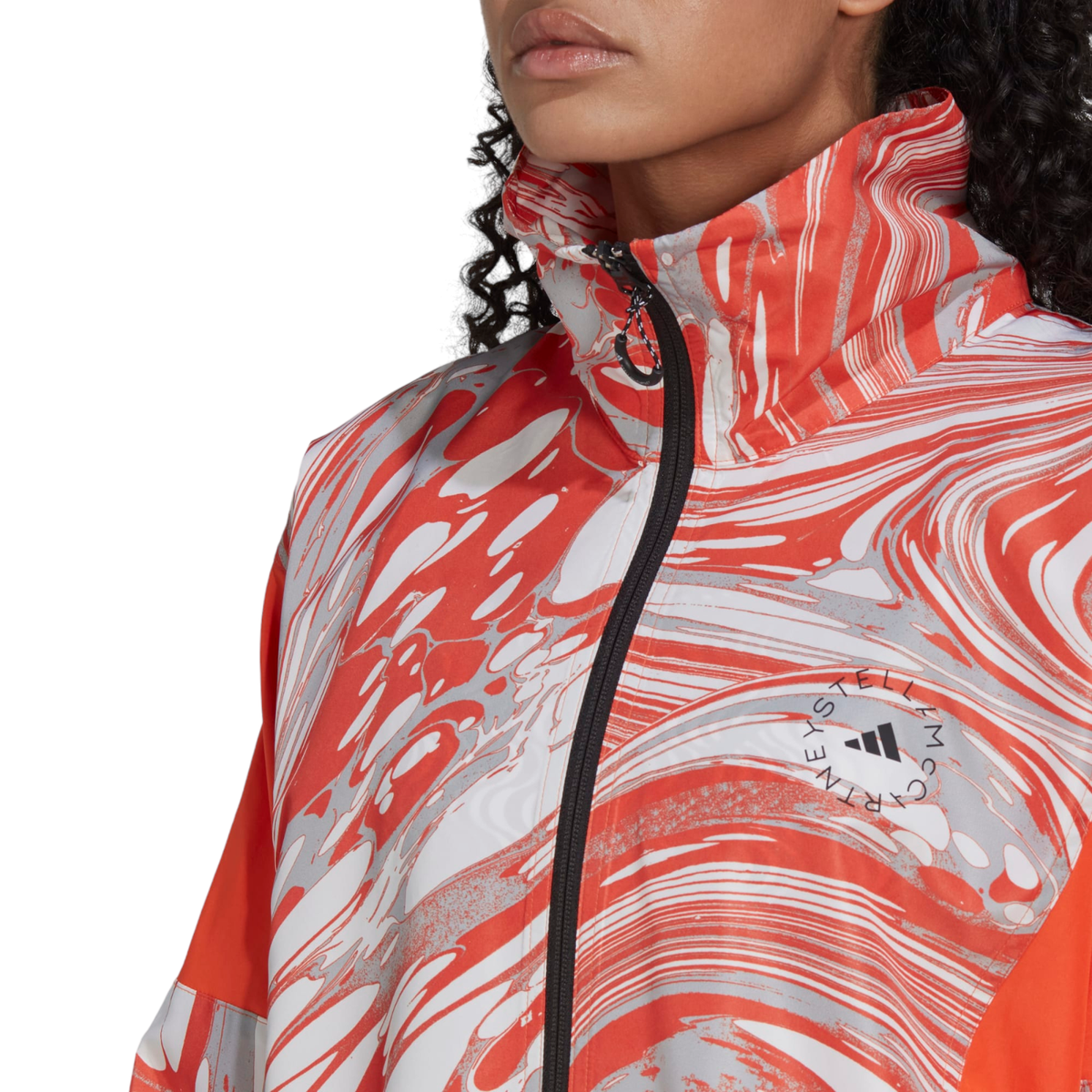 adidas by STELLAMcCARTNEY◆▼衣料Aレディーストップ/HI6065 Adidas by Stella McCartney Orange Printed Woven Track Top