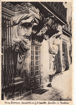 AIX-EN-PROVENCE J.C. Caryatids Rambot Pavillon de Vendôme written 1937