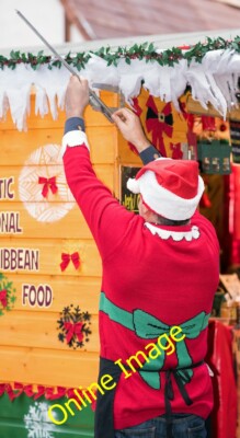 Foto 6x4 Glasgow bereitet sich auf Weihnachten 2014 vor -(7) auch "Weihnachtsmann"c2014
