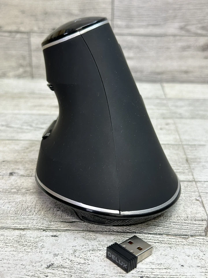 Delux M618 PLUS Vertical Gaming Wireless Mouse Tested & Working With USB DONGLE - Image 4 of 4