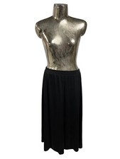 FRANK SAUL Skirt Spandex Black Stretch Womens Vintage One Size A Line