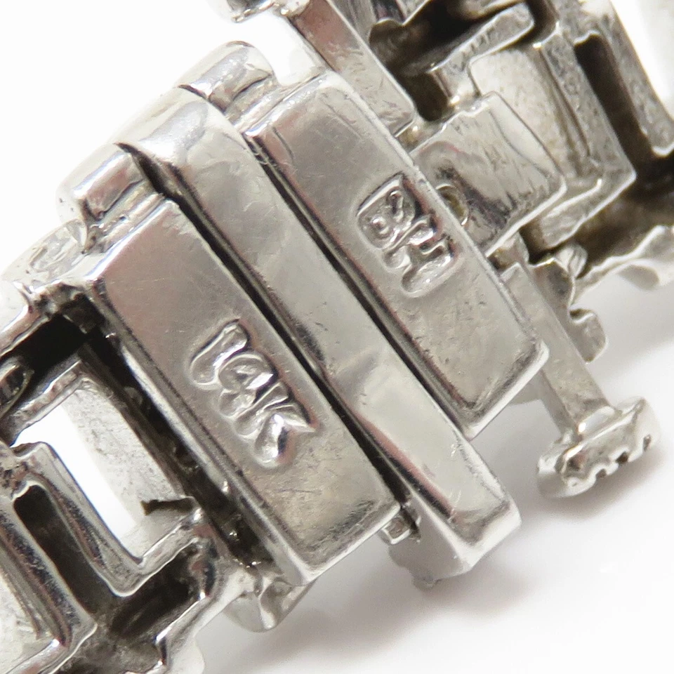NYJEWEL BH Effy 14k White Gold Diamond 10mm Wide Bracelet 7" - Image 4 of 4