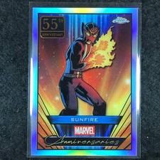 2025 Topps Chrome Marvel SUNFIRE Marvel Anniversaries #MA-10