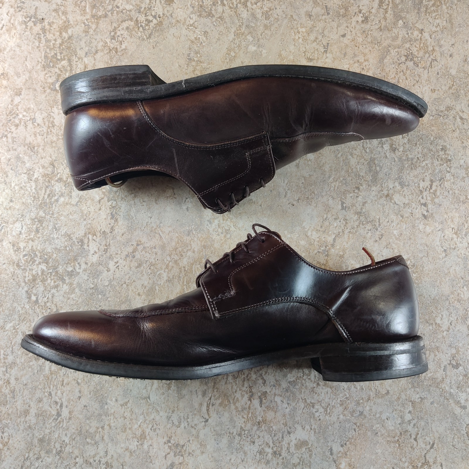 SAOLA Allen Edmonds Belmont Oxfords pelle marrone made in USA uomo 11 B *Leggere descrizione