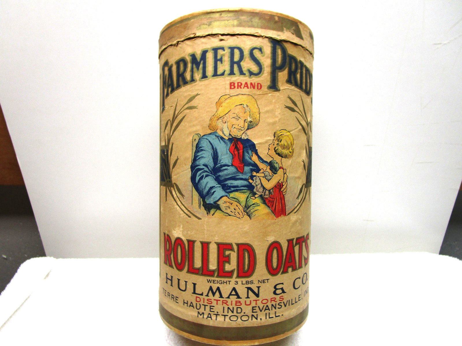 ANTIQUE FARMERS PRIDE ROLLED OATS COUNTRY STORE BOX