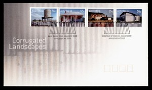 DR WHO 2009 AUSTRALIA FDC CORRUGATED LANDSCAPE STRIP R80044