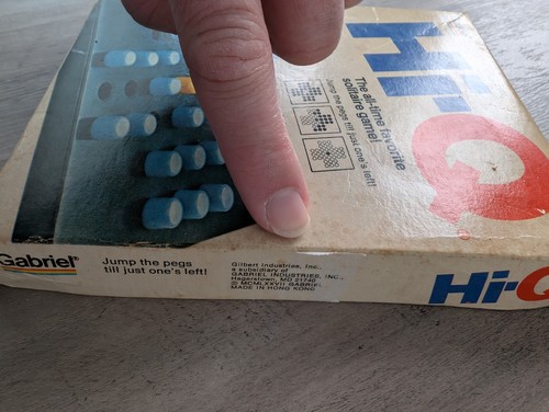 Vintage 1978 HI-Q Gabriel #7120 Solitaire Game COMPLETE - Picture 5 of 11