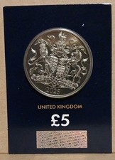 2025 Coat of Arms of King Charles III £5 Five Pound BU Coin Pack 