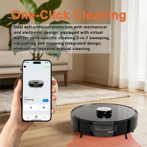 NEW Nettoyeur robotisé à vide avec Navagation laser Mop Combo AI Carte WiFi