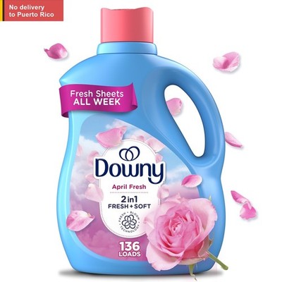 Liquid Fabric Softener and Conditioner, April Fresh Scent, 100 fl oz, 136 Loads