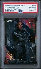 2024 Topps Finest Lewis Hamiliton Black Refractor #196 GEM MT 10  8/20