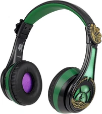 Wireless Foldable Kids Headphones with Microphone Wicked Elphaba Bluetooth Theme