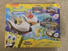 Spongebob Squarepants Hot Rod Boat Slot Car Race Set 2531 Great Used Condition