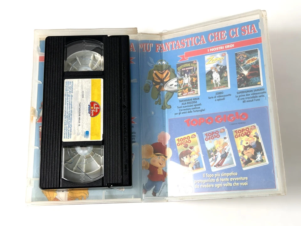 Tartarughe Ninja - Alla riscossa vol. 2 - VHS : Bim Bum Bam - Video DEL 1987 - Immagine 2 di 4