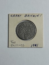 1961 United Kingdom Two Shillings Coin In Case Great Britain