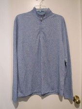 Johnnie-O mens blue quarter zip size medium