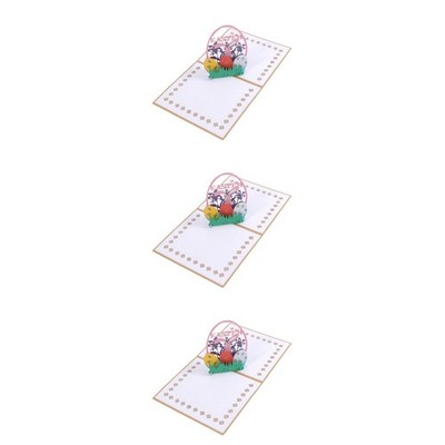  3D Easter Bunny und Eier Blumen Ausschnitt Up Ostern Karten Handgemachte