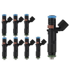 8pcs Fuel Injectors For Ford F-150 2005-2007 V8 5.4l 2-blade 5c3z9f593da Black