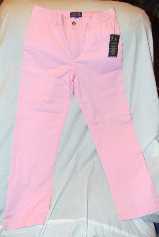 NWT Ralph Lauren Polo Girls Pink Pants Size 14