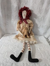 Primitive Raggedy Ann Type 20 Inch Doll