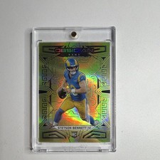2023 Panini Obsidian Stetson Bennett IV Rookie Rams Football Card #155 5/10. rookie card picture