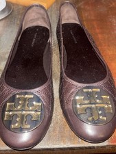 Brown Woman Tory Burch Flats Sz 9