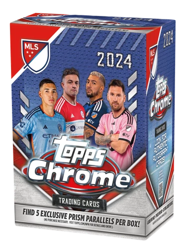 2024 TOPPS CHROME MLS VALUE/BLASTER BOX (28 Cards) Major League Soccer Brand New