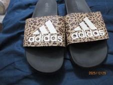 Adidas New Leopard Print Adilette Comfort Slides Womens 11 No tags no box