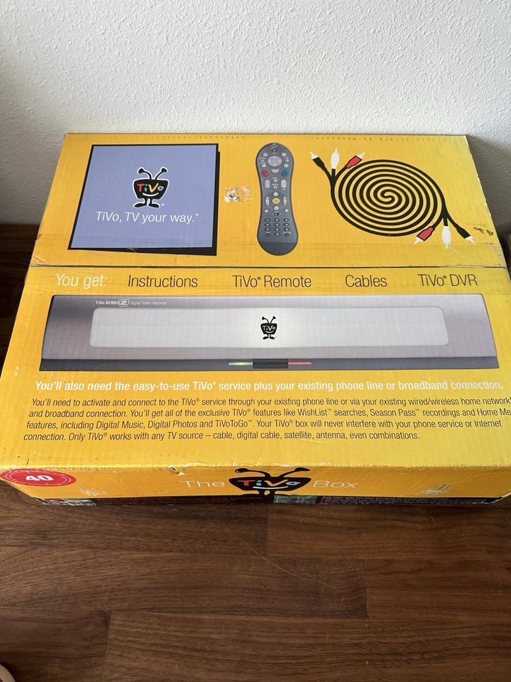 TiVo DVR Series 2 Receiver Recorder 40 GB TCD540040 New in Box with Remote - Image 4 of 4