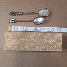Pair of Vintage German 800 Silver Spoons – ANTIKO 800 – Walter Raatz Box –