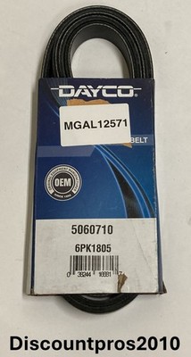 Dayco 5060710 Serpentine Belt Cadillac Chevy Buick Ford Mercury Jeep 1987-2013