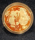 1 Troy Oz .999 Fine Silver, BUFFALO/INDIAN HEAD LIBERTY ROUND, Unique Finish.
