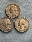 1964-D 90% Silver Quarters Set of 3
