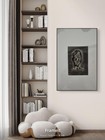 Abstract Portrait Art Print on Paper Matted & Framed, Portrait Orientation — photo 1