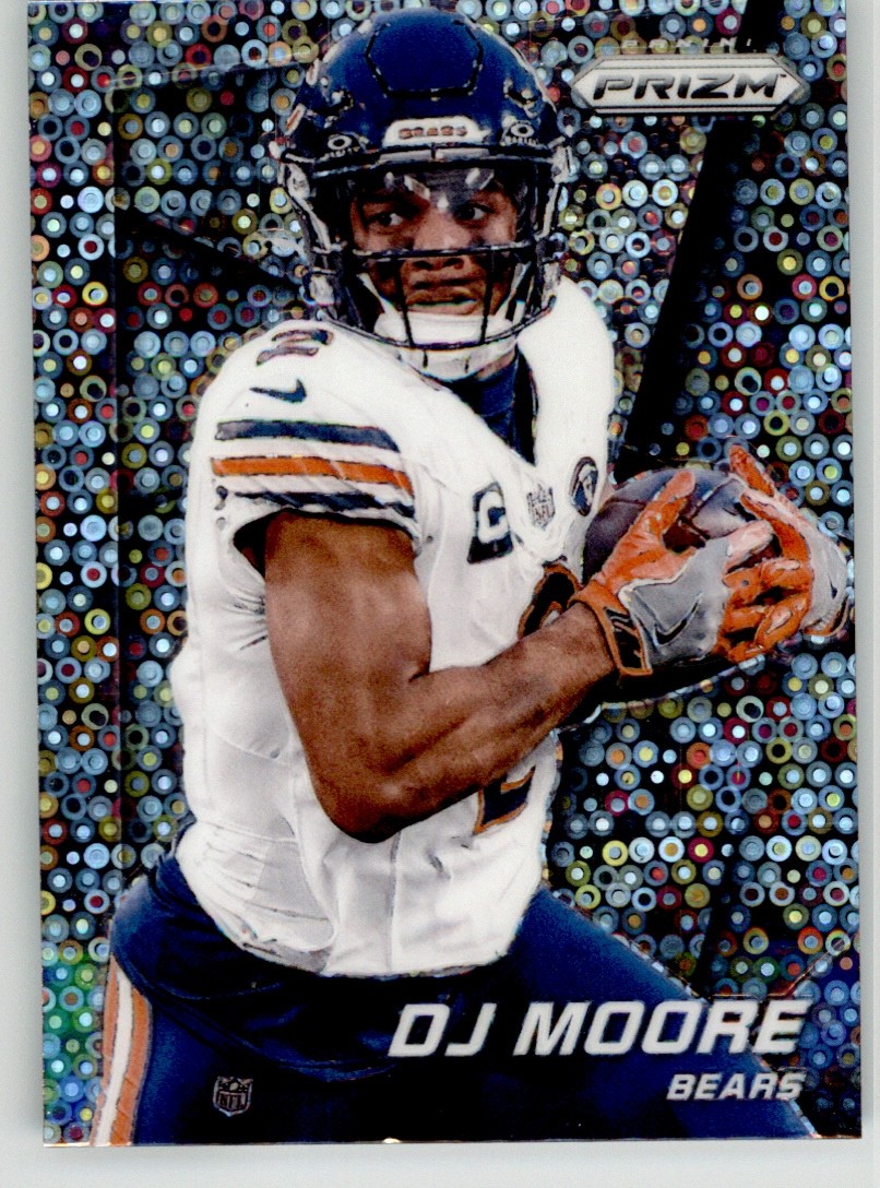 DJ Moore 2024 Panini Prizm Prizm Flashback No Huddle Prizm 9 Chicago Bears