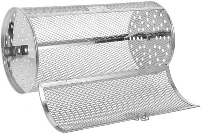 Rotatable Grilled Cage Air Fryer Oven Basket,360 Degree Heating Rotating Cage...